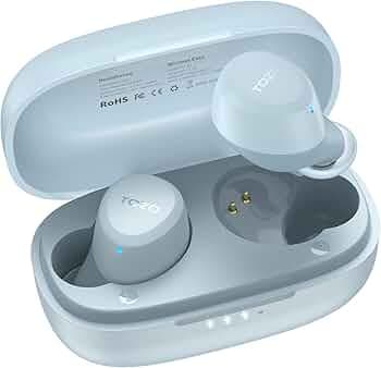TOZO A1 Mini Wireless Earbuds Bluetooth 5.3 in Ear Light-Weight Headphones Built-in Microphone, IPX5 Waterproof, Immersive Premium Sound Long Distance...