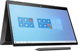 HP Envy x360 Convertible Touchscreen33.78 cm (13.3-inch) FHD Laptop (3rd Gen Ryzen 7 4700U/16GB/512GB SSD/Win 10/MS Office/Night Fall Black/1.32kg), 1