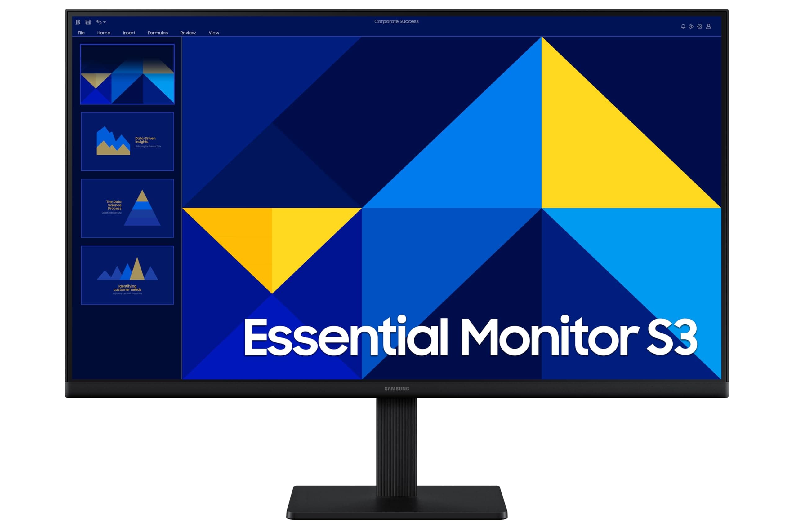 Samsung 27" LS27D300GAWXXL Essential S3 Flat Monitor |IPS Panel| FHD 1920 x 1080|100 Hz| 5 ms |HDMI,VGA| Game Mode| Eye Sa...