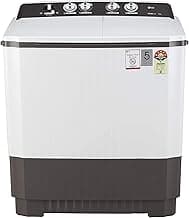 LG 9 kg 5 Star Semi-Automatic Top Loading Washing Machine (P9040RGAZ, Grey, Lint collector)