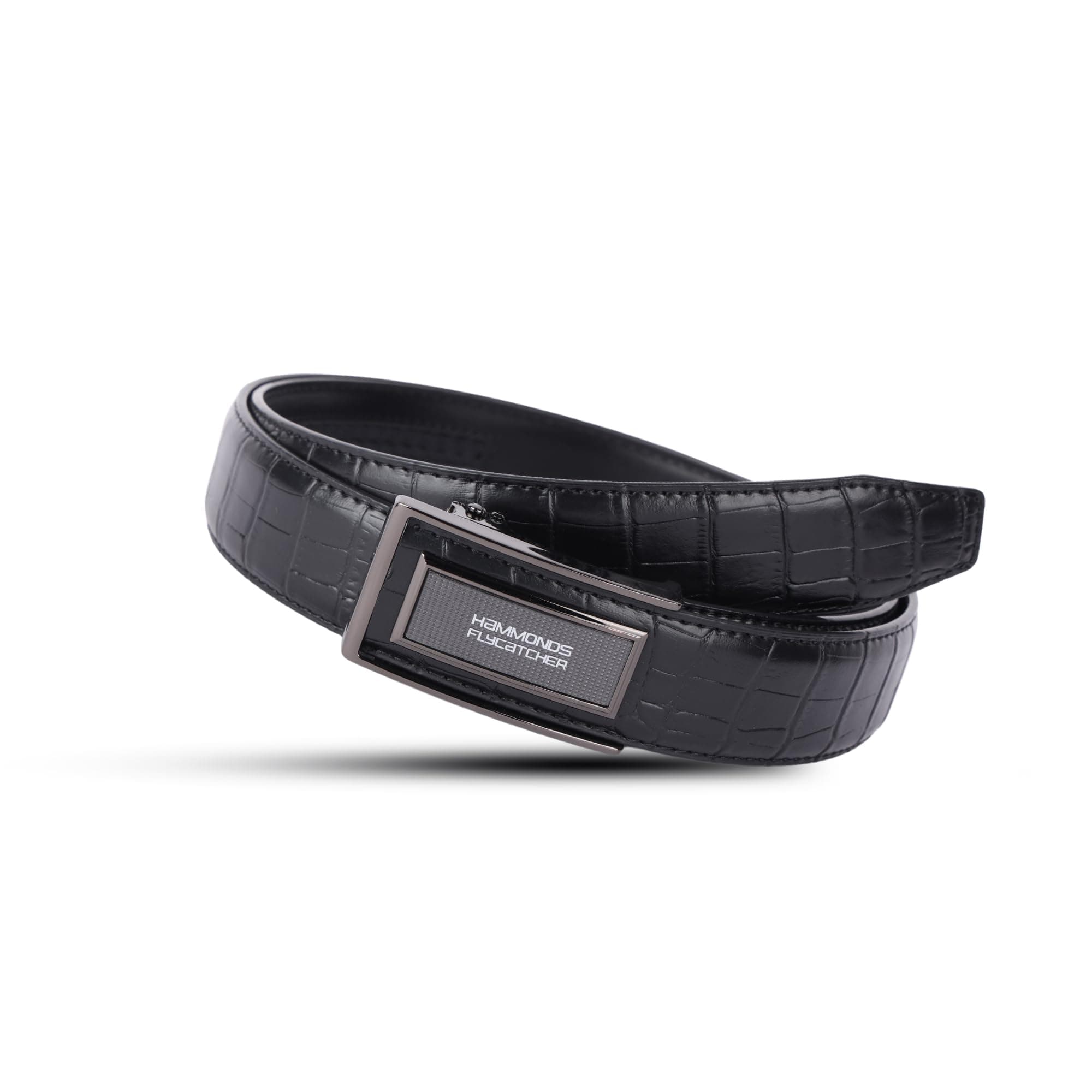 HAMMONDS FLYCATCHER Genuine Leather Belt for Men, Premium Leather Belt with Auto Lock mechanism, Mens Belt Leather Branded with Slide Lock, Stylish Hi...