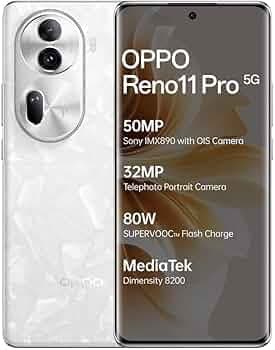 Oppo Reno 11 Pro 5G (Pearl White, 12GB RAM + 256GB Storage)