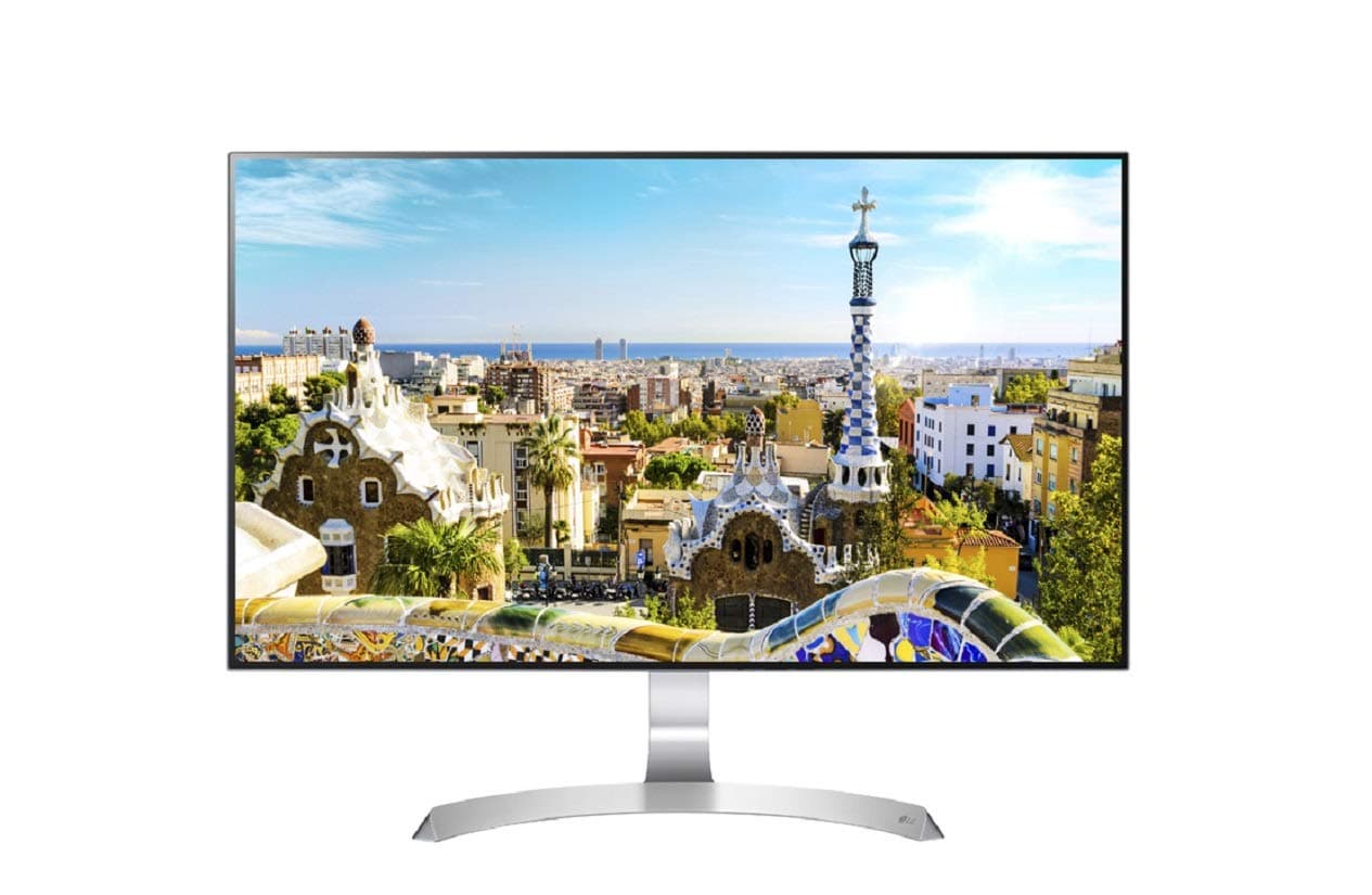 LG 69 cm (27 inches) IPS Full HD 4 Side Borderless LED Monitor - Color Calibrates,sRGB 99%, VGA, HDMI, in-Built Speakers - 27MP89HM (Silver/White)