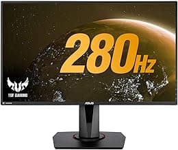 ASUS TUF Gaming VG279QM HDR Gaming Monitor 68.58cm (27") FullHD (1920 x 1080), Fast IPS, Overclockable 280Hz (Above 240Hz, 144Hz), 1ms (GTG), ELMB SYN