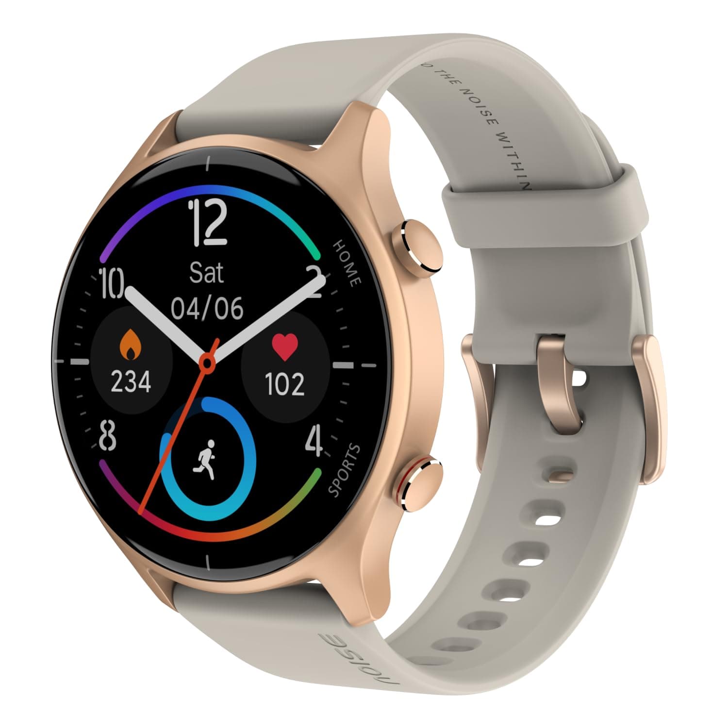 Noise Twist Round dial Smart Watch with Bluetooth Calling, 1.38" TFT Display, up-to 7 Days Battery, 100+ Watch Faces, IP68, Heart Rate Monitor, Sleep ...