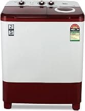 Midea 7.5kg Semi Automatic Top Load Washing Machine, Collar Scrubber, Dual Wave Pulsator, 1350 RPM High-Speed Spin, Air Dr...