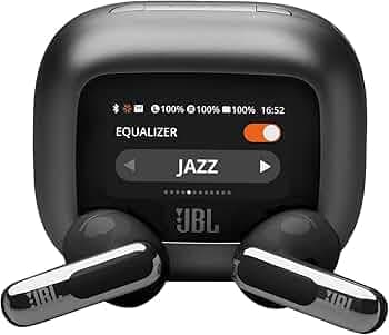 JBL New Launch Live Flex 3, Hi-Res Audio True ANC TWS, Smart Case with Touch Display, 50H Playtime, Wireless Charging, 6 Mic, Multipoint connection, I...