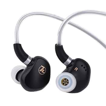 Linsoul 7HZ G1 in-Ear Monitor, 10mm DLC Diaphragm Dynamic Driver IEM Earphone, Wired Gaming Earbuds with Detachable OFC Silver-Plated Cable for Musici...