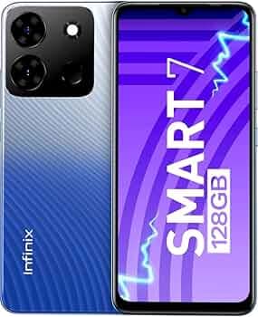 (Refurbished) Infinix Smart 7 (Azure Blue, 128 GB) (4 GB RAM)