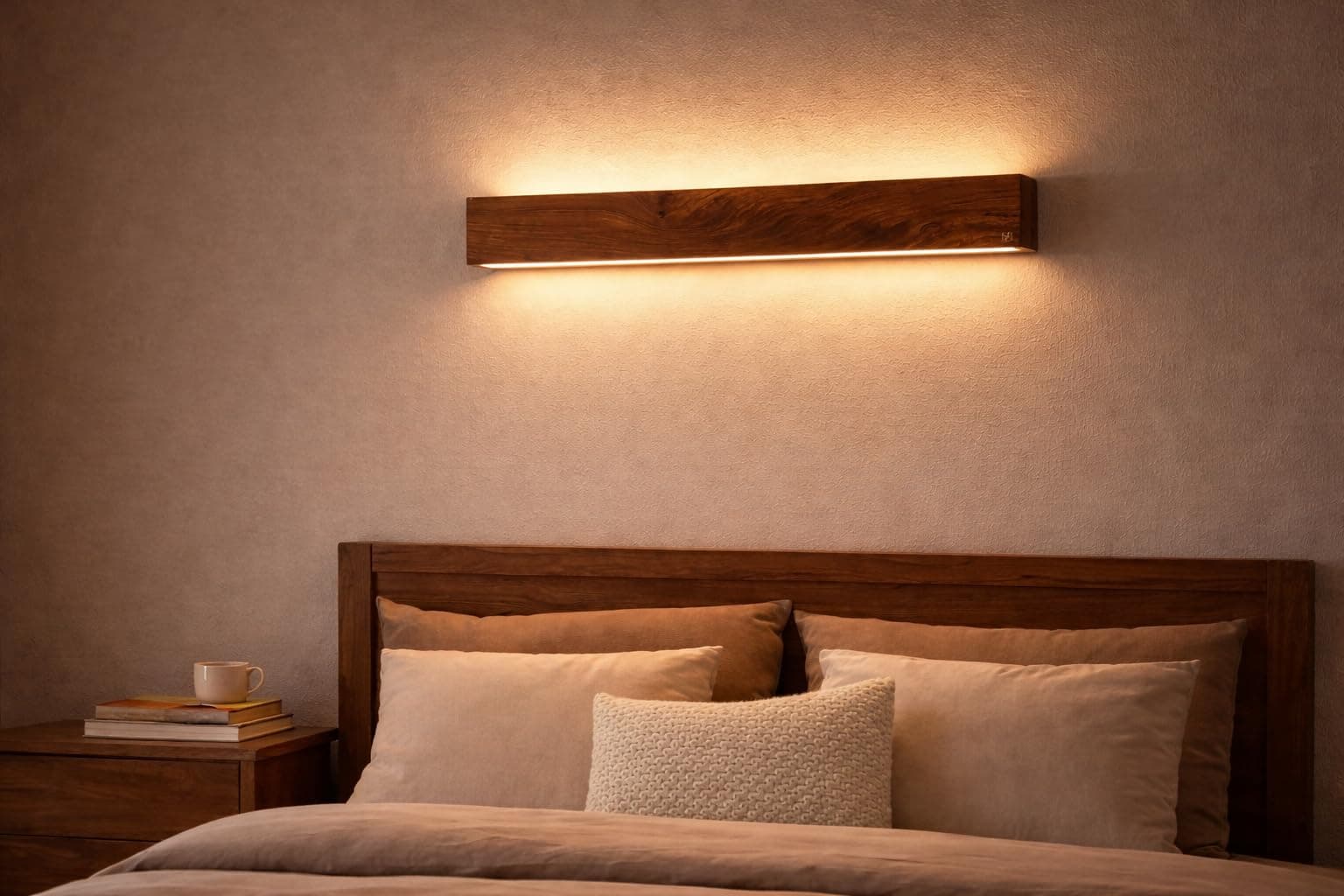 Green House Handmade Luxurious Handmade Sheesham Wood Up-Down 2 Way Wall Light Lamp | 2 feet Wide | 20W Warm White LED | Living Room | Bedroom | Hall ...
