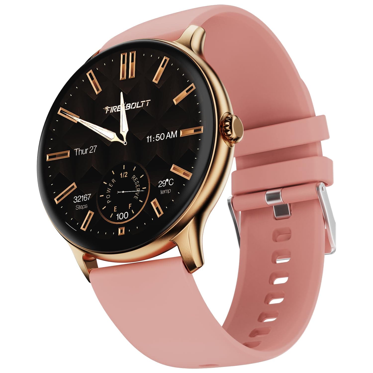 Fire-Boltt Phoenix Pro 1.39" Bluetooth Calling Smartwatch, AI Voice Assistant, Metal Body with 120+ Sports Modes, SpO2, Heart Rate Monitoring