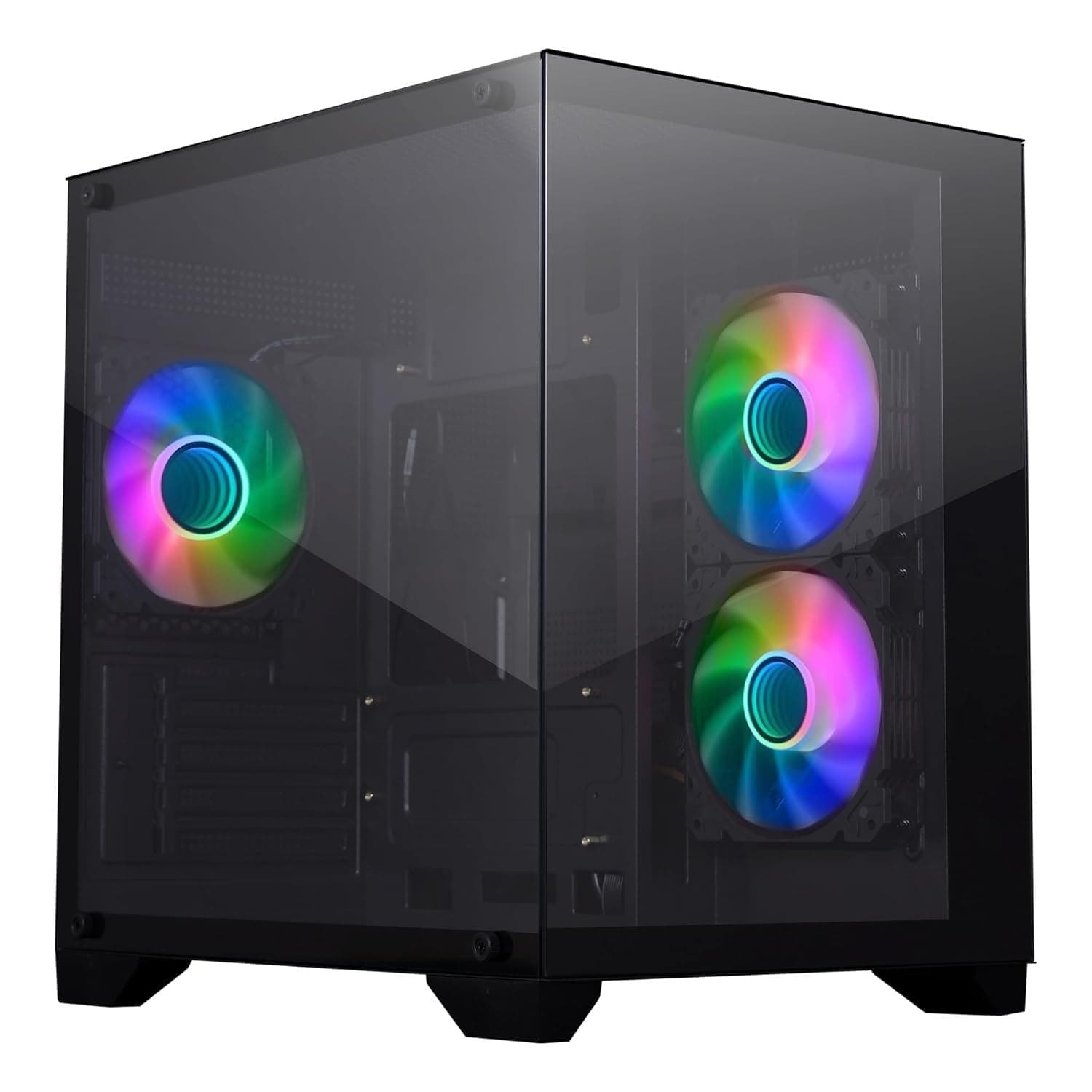 Assembled Desktop PC Core i7 8th Gen | 16GB DDR4 RAM | 512GB SSD | Win 11 Pro + MS Office 2021 | HDMI & VGA USB 3.0 | RGB Cabinet (3 Fans) | RGB 500W ...