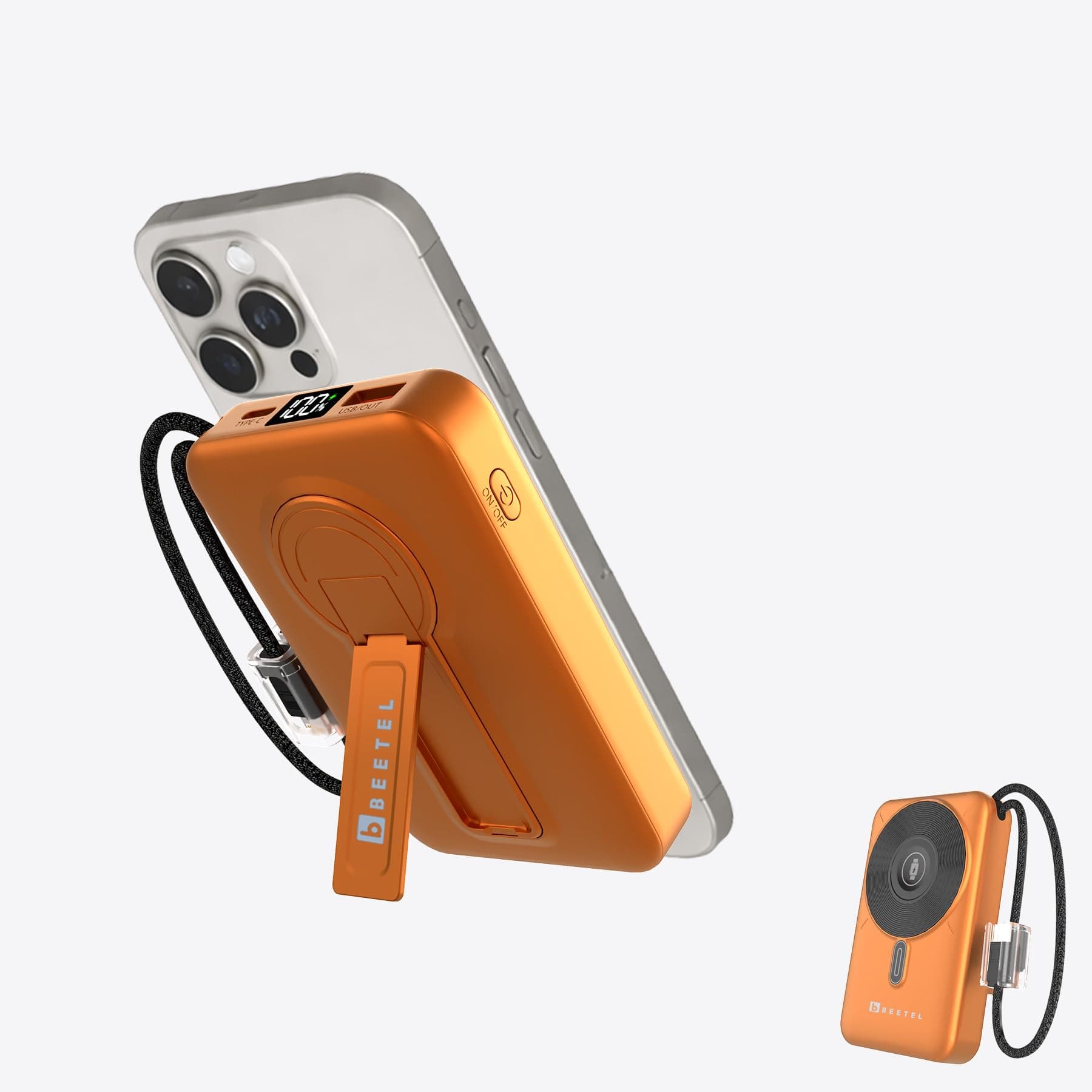 Beetel MagVibe Series WS10 4 in 1 MagSafe 10000mAh Magnetic Wireless Power Bank for Apple iPhone, iWatch & AirPods, Qi Charging for Samsung, OnePlus a...