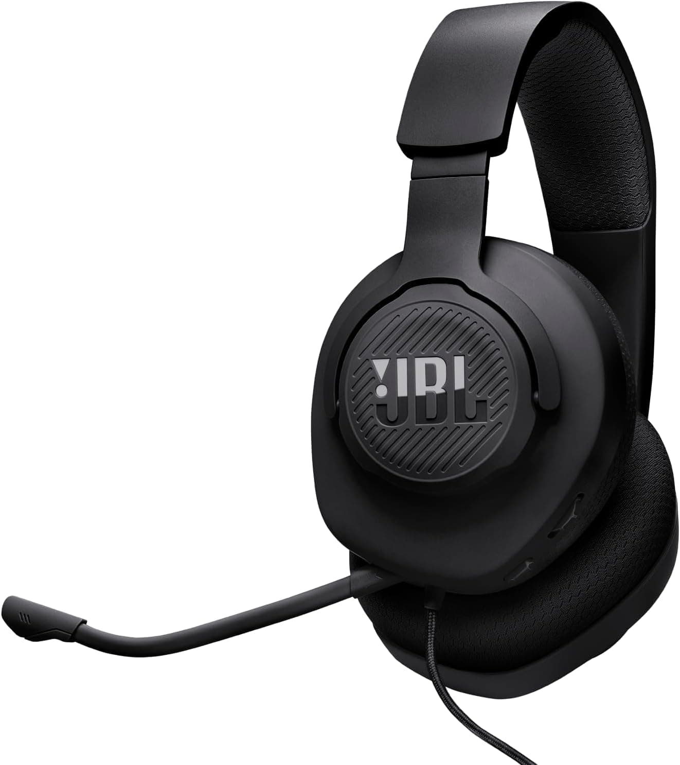 JBL Quantum 100M2 Wired Gaming Headphones, Supports Windows sonic spatial audio, 40mm Realistic Dynamic Drivers, Omnidirectional Detachable Mic, Breat...