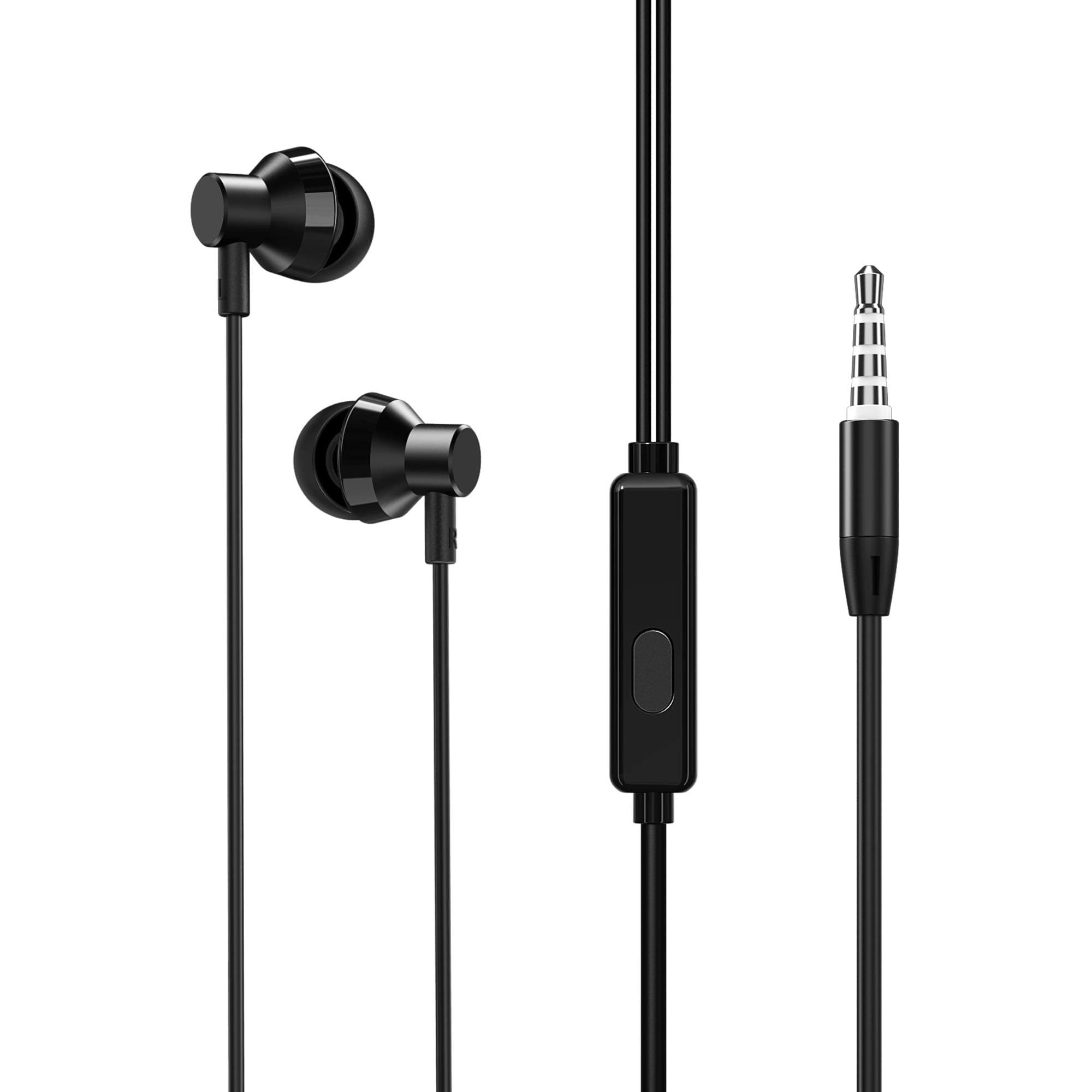 FLiX (Beetel) Tone 110 Wired Headset with in-built Mic, 10MM Powerful Driver for Deep Bass, Passive Noise Cancellation, Support Voice Assistant, Multi