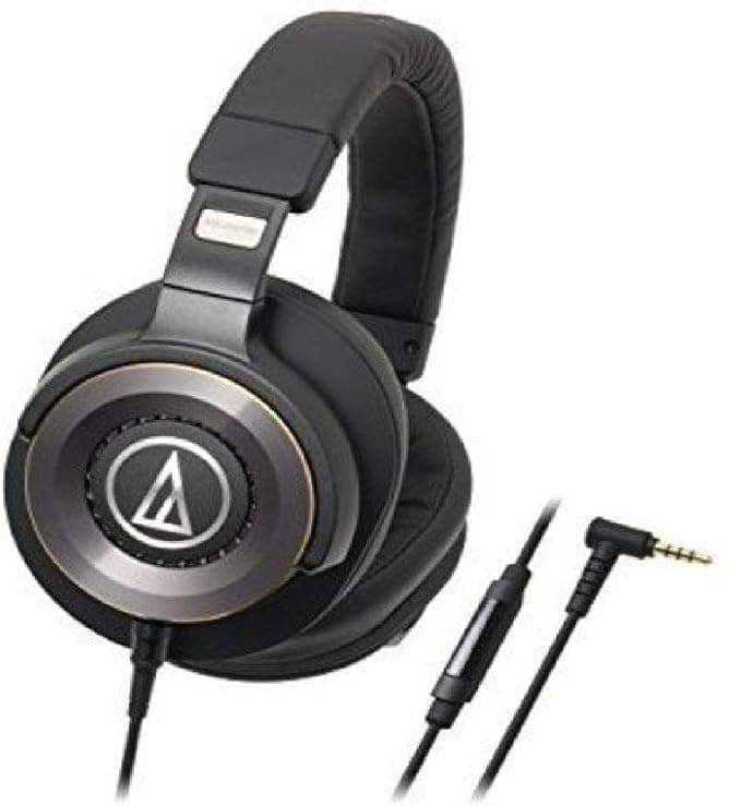 Audio-Technica Solid Bass ATH-WS1100IS Headphones with Mic (Black) Over-Ear