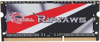 G.SKILL Ripjaws Series 8GB 204-Pin DDR3 SO-DIMM DDR3L 1600 (PC3L 12800) Laptop Memory Model F3-1600C9S-8GRSL