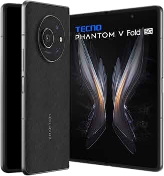 TECNO Phantom V Fold 5G Black (12GB RAM,512GB Storage) | The First Full Size Fold | LTPO AMOLED Display | 4nm D9000+ Fast Processor