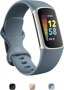 (Refurbished) Fitbit Charge 5 Advanced Health & Fitness Tracker with Built-in GPS, Stress Management, Sl