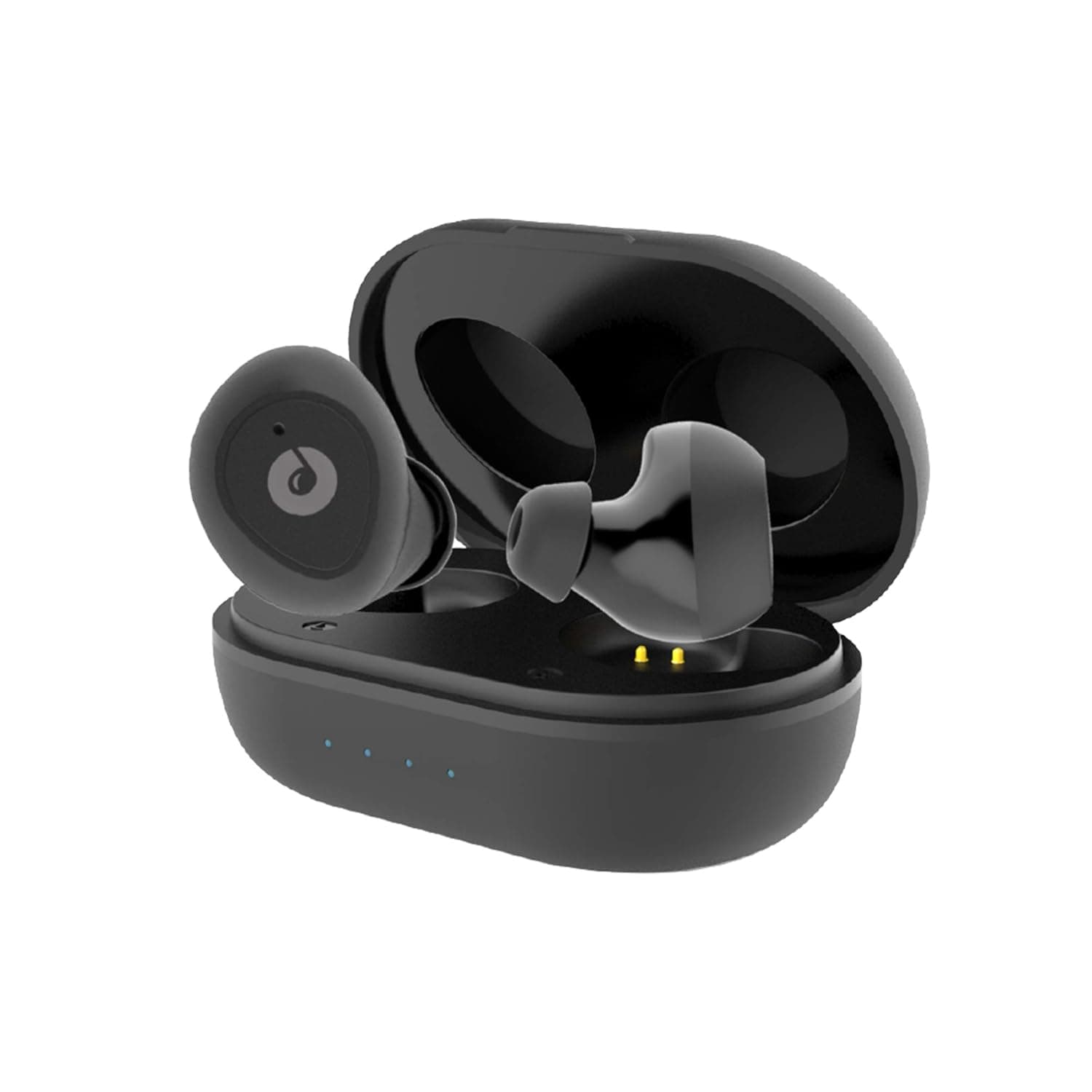 Melomane Melopods Truly Wireless Bluetooth In Ear Earbuds with Mic (Black) In-Ear