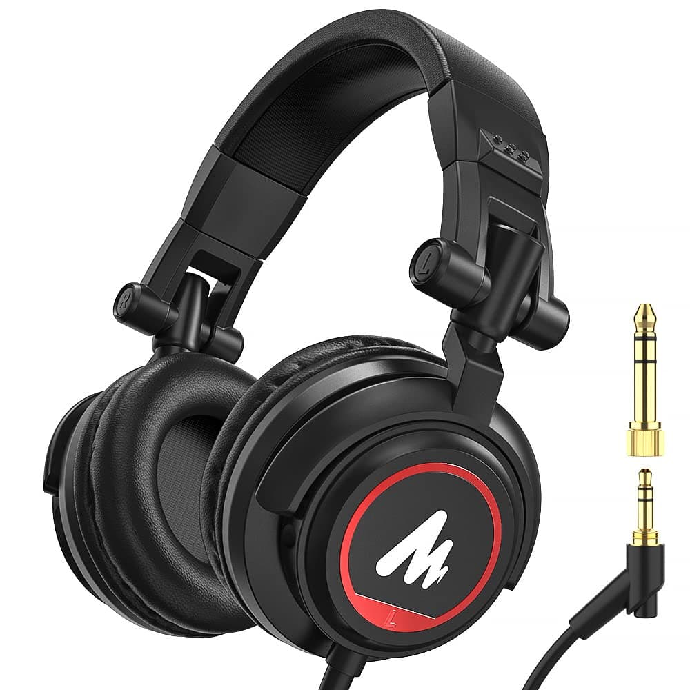 Maono Au-Mh501 Wired Over Ear Headphones With Mic (Black)