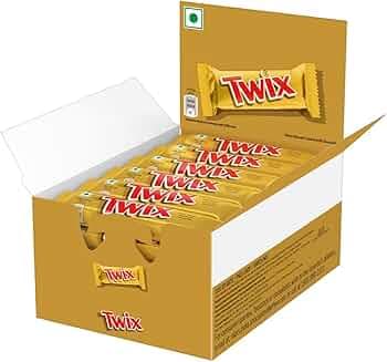 Twix Caramel Cookie Chocolate Bar, Loaded with Soft Nougat, Chewy Caramel, & Crunchy Cookie, Premium Chocolate Pack for Sharing, 20 grams, Pack of 24
