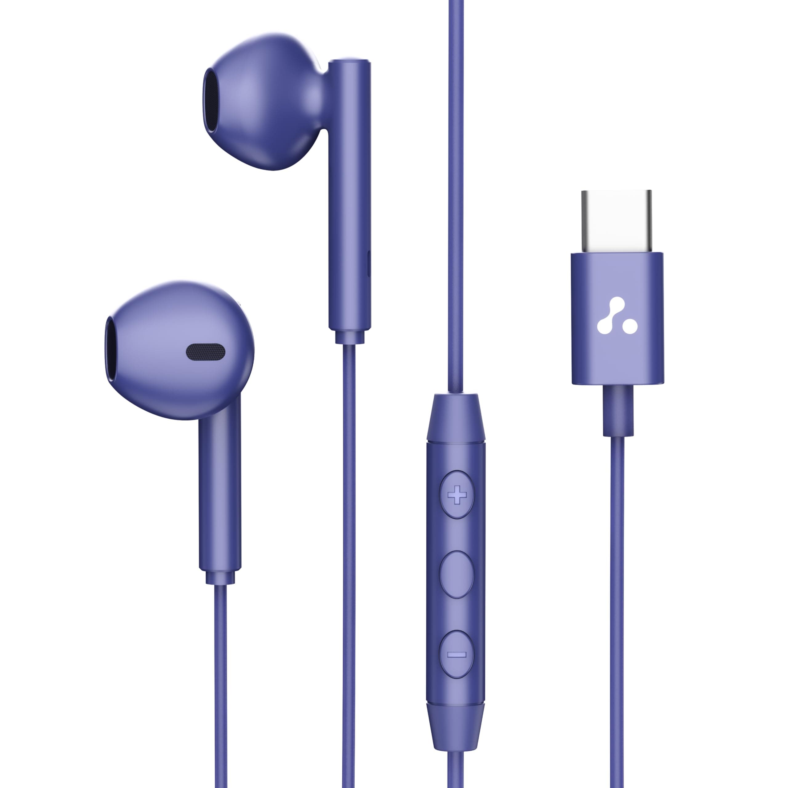 Ambrane Type C Wired Earphones with 14.2mm High Bass Drivers, InBuilt Mic for Crystal Clear Calls, Control Buttons, On Ear...