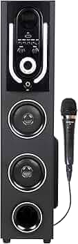 TECH2ROCK 120W Bluetooth Speaker Tower Speaker Home Theater with LED, Stylish Remote with FM, USB, Aux, Mic Compatibility Theater System Powerful & De...