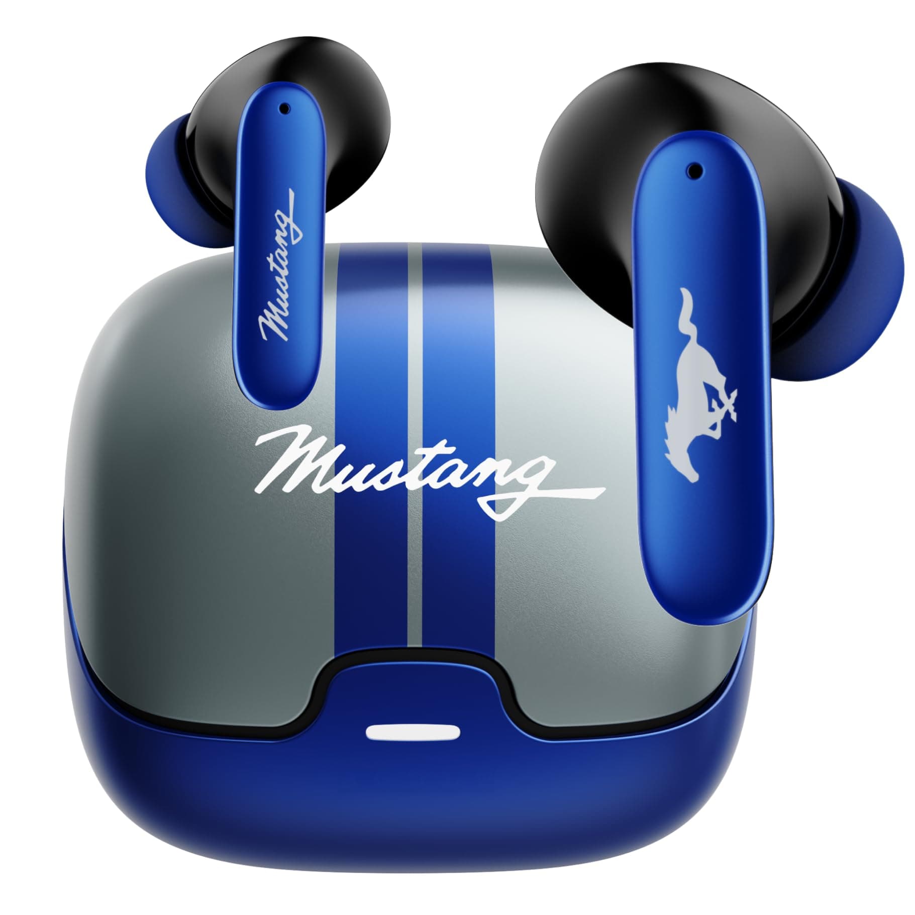 Boult x Mustang Dash Newly Launched Truly Wireless in Ear Earbuds with 100H Playtime, Built-in App Support, Dual Device Pairing, Quad Mic ENC, 45ms Lo...