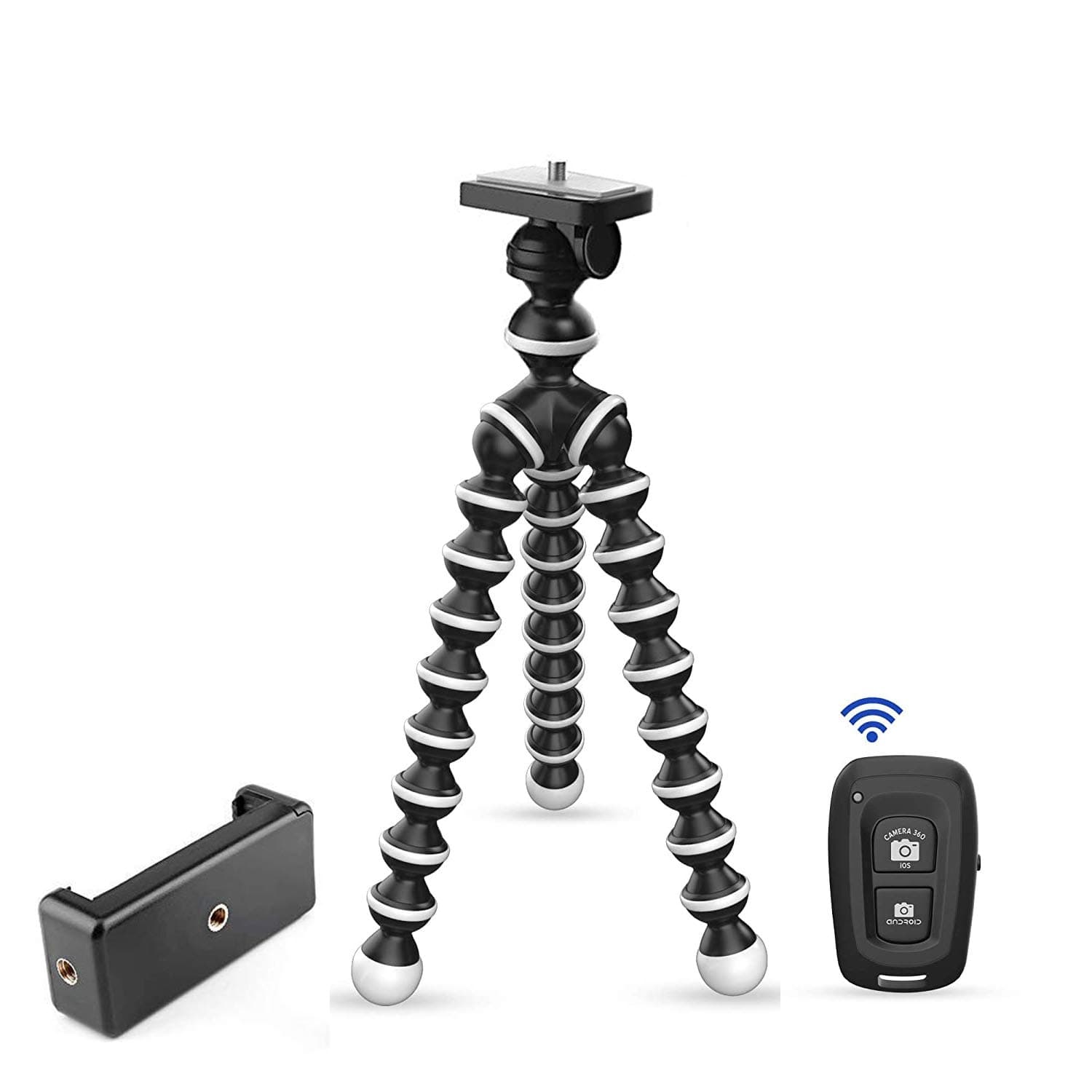 DIGITEK® (DTR 260 GT) Gorilla Tripod/Mini 33 cm (13 Inch) Tripod for Mobile Phone with Phone Mount & Remote, Flexible Gorilla