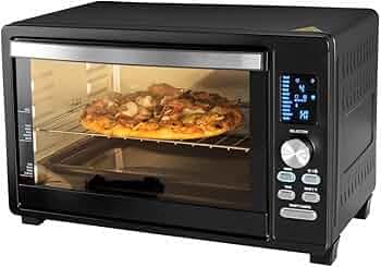 Glen OTG Oven 33 Litres, 1500W Power Digital, Full Back Convection, Motorized Rotisserie, Black (5033DIGI)