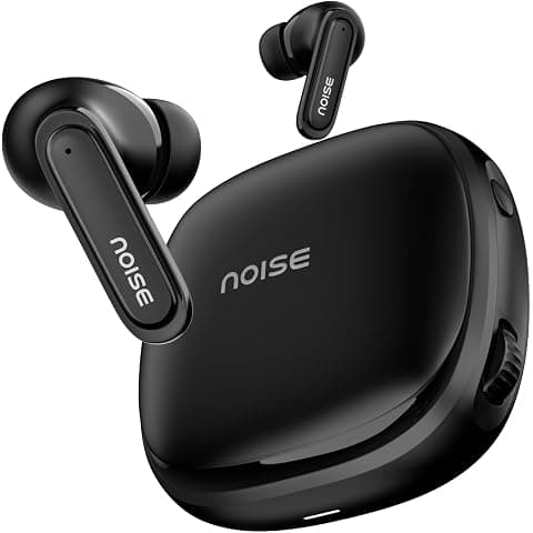 Noise Buds VS402 Gen 2 Truly Wireless Earbuds with 31dB ANC, 10mm Driver, 23H Playtime, Quad Mic ENC, Bluetooth 6.0, Dual Pairing, Volume Scroller, IPX4, Music & Video Modes - (Stealth Black)