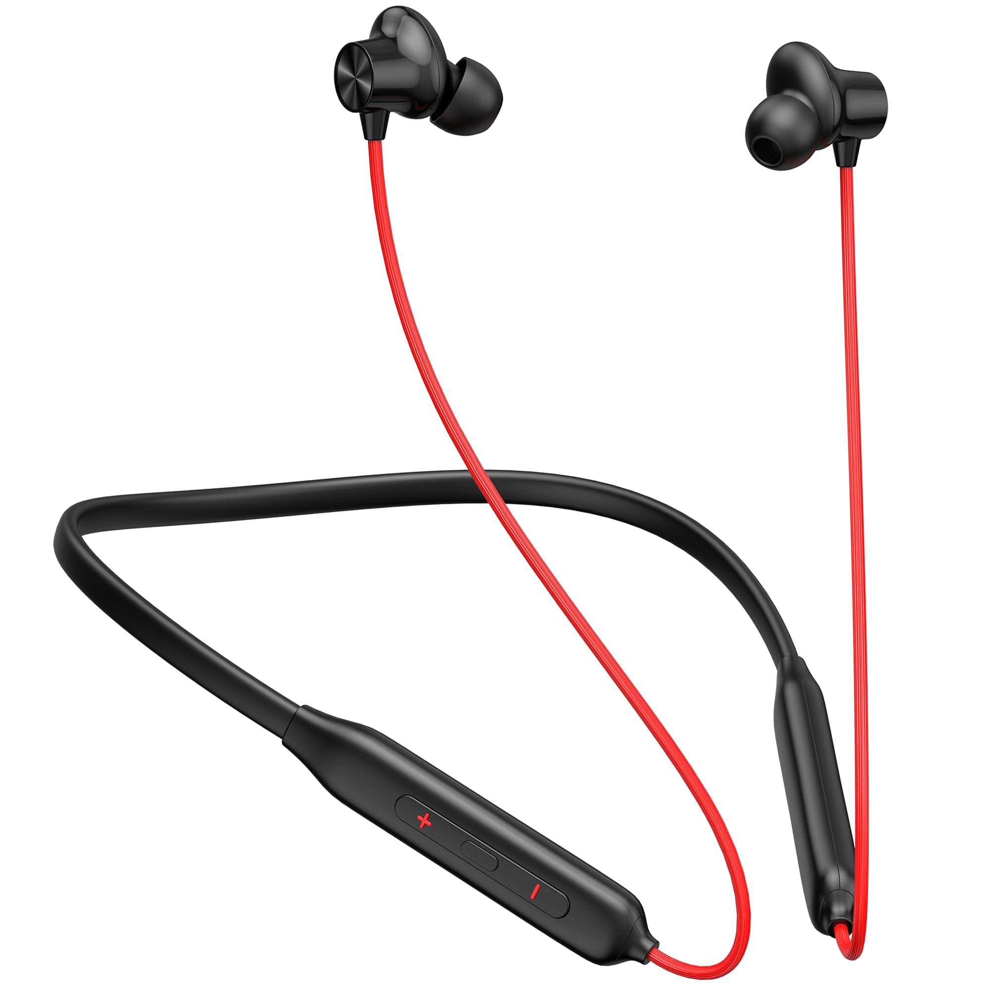 Kratos N4 Bluetooth Neckband with 52H Playtime, Deep Bass, Stereo Sound, HD Calls, Magnetic Earbuds, Type-C Fast Charging, Rich Audio, Hollow Switch f...