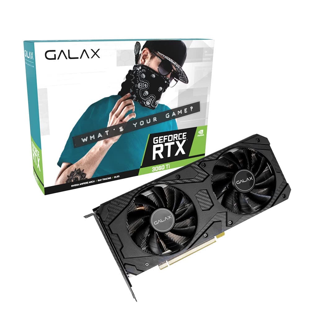 Galax RTX 3060 Ti (1-Click OC) LHR, Black, (36ISL6MD1VQW) graphics card