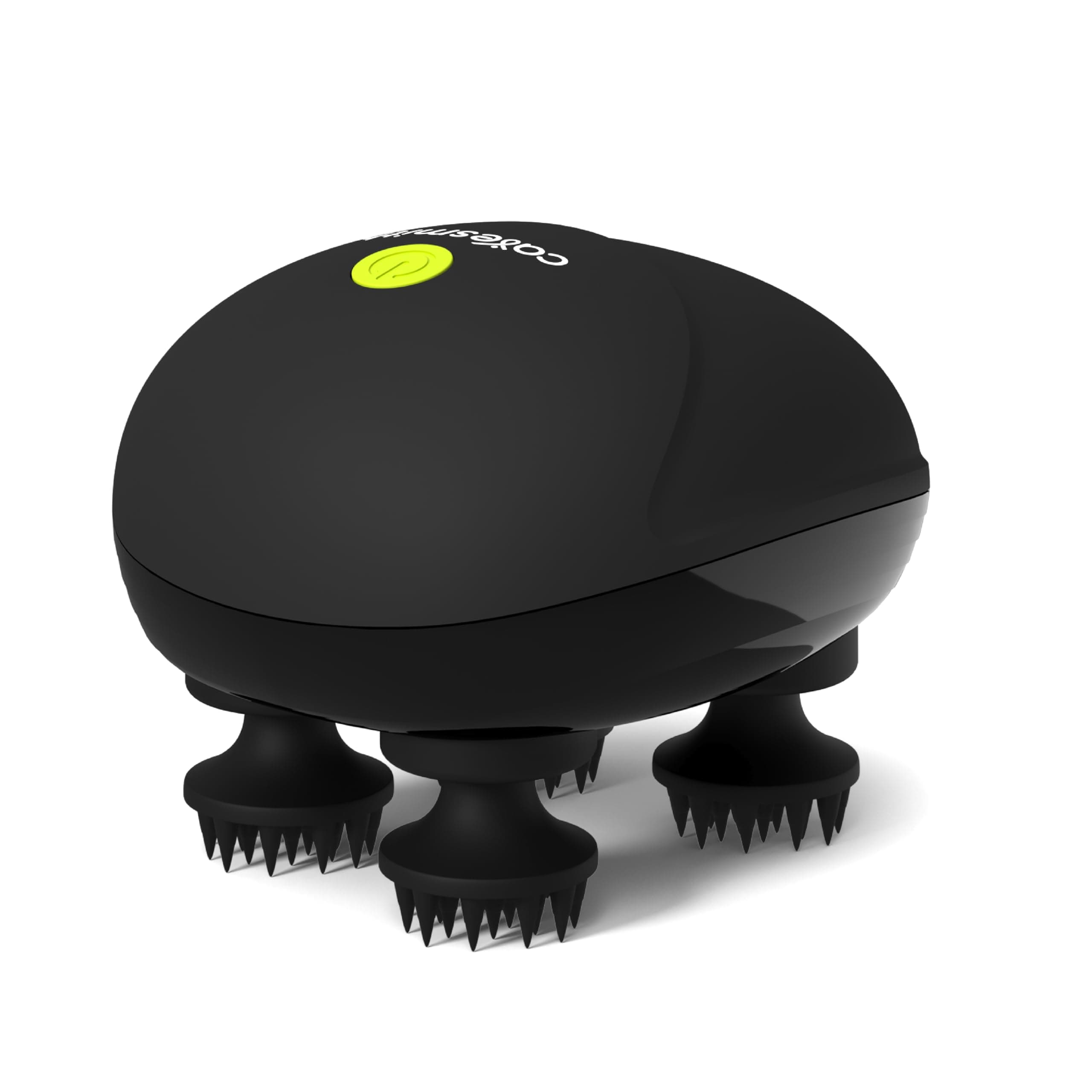 Caresmith Revive Electric Scalp Massager | 96 Silicon Kneading Points with Detachable Heads | Scalp, Body & Head Massager for Hair Growth (Black)