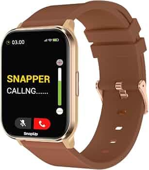 SnapUp Vision Bluetooth Calling Smartwatch with Snap Sync, 1.93 Lumax 2.5D Curved Display with 450 Nits Brightness, 100+ Sports Mode, Custom Smart Wat...