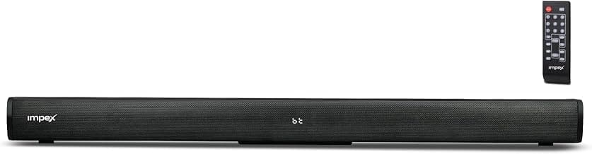 Impex 30W Portable Sound bar with Remote Control | Bluetooth Version 5.3 | HDMI ARC, LED Display, USB and Optical Input | ...