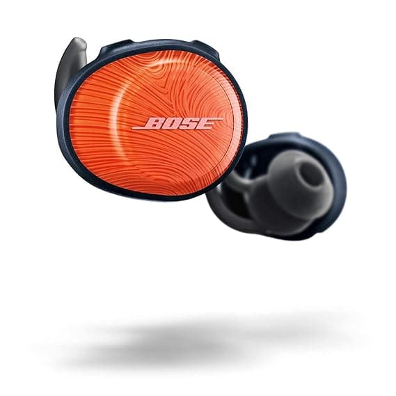 Bose SoundSport Free, True Wireless Earbuds, (Sweatproof Bluetooth Headphones for Workouts and Sports), Bright Orange In-Ear