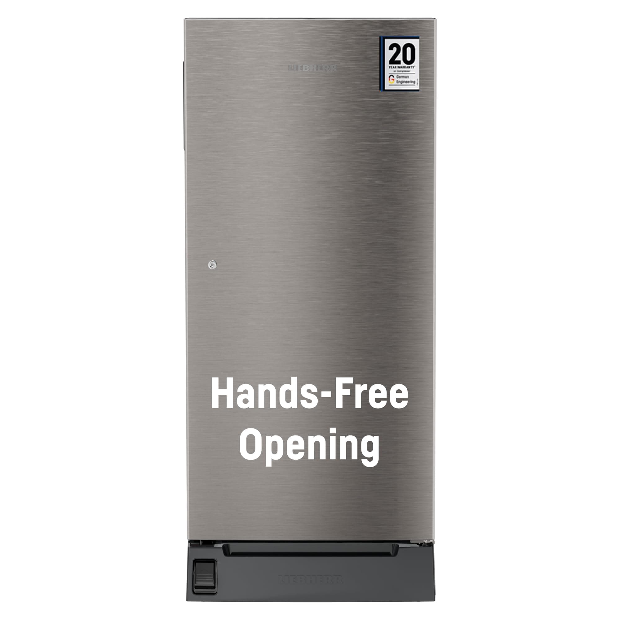Liebherr 191L 3 Star Inverter, Direct Cool,Handsfree Open with Foot Pedal, Pocket Handle,Single Door Refrigerator,20 Yrs Warranty on Compressor,Freeze...