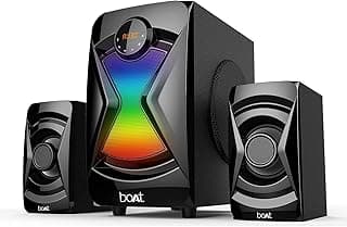 (Renewed) Boat Blitz 1500 50W 2.1 Channel Bluetooth, Wireless, Auxiliary, Usb, Micro Usb Subwoofer - Black