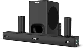 FRONTECH Arena 300 Watts Dolby Digital Soundbar with Wired Subwoofer for Extra Deep Bass, 5.1 Channel Home Theatre with Remote, HDMI ARC, Bluetooth & ...
