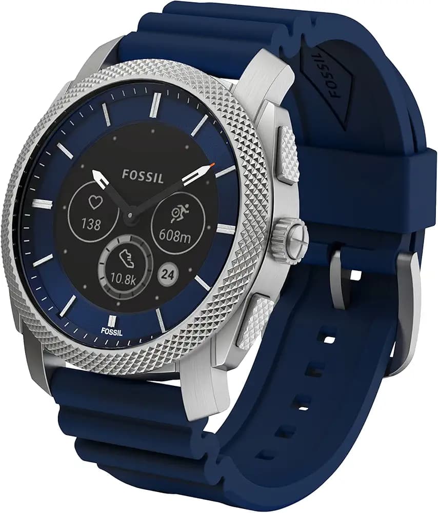 Fossil Machine Gen 6 Hybrid Smartwatch Analog Blue Dial Men's Watch-FTW7085