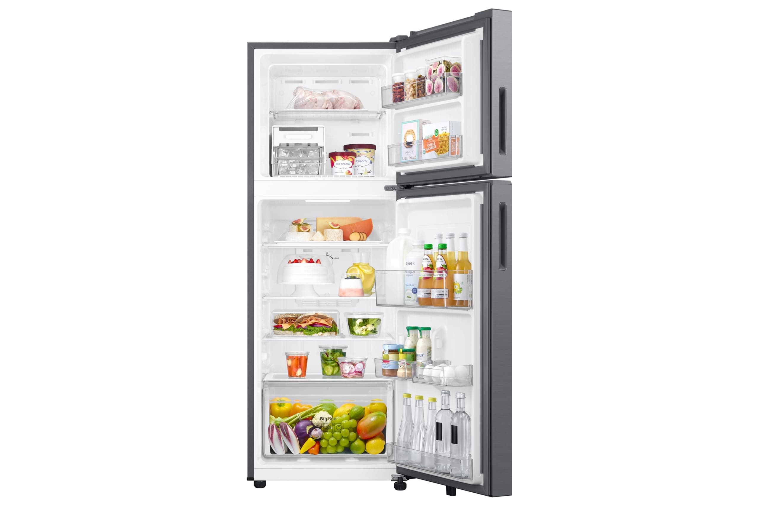 Samsung 236 L, 2 Star, Convertible, Digital Inverter Frost Free Double Door Refrigerator (RT40H28U2PHL, Silver, Light Doi ...