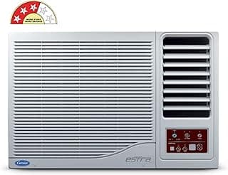 Carrier 1 Ton 3 Star Window AC (100% Copper,ESTRA CX, Dust filter, Energy Saving Mode, Cools at 50°C, 2022 Model, White)