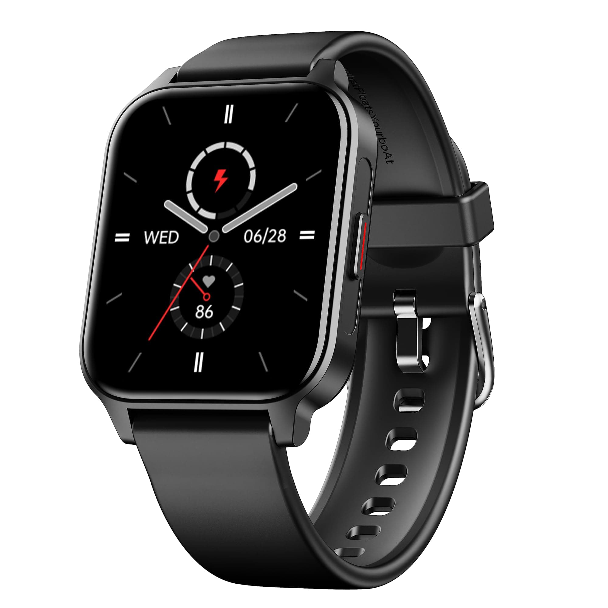 boAt Newly Launched Wave Call 2 Plus Smart Watch w/Bilingual Support (Hindi/English), 1.96(4.97 cm) HD Display, BT Calling, 100+Sports Modes, Animated...