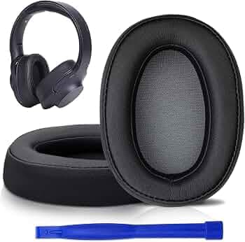 Professional Ear Pads Cushions Replacement - Earpads Compatible with Sony WH-H900N & MDR 100ABN Wireless Noise Canceling Over-Ear Headphones - Black