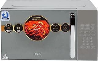 Haier 20L Convection Microwave Oven with Mirror Glass design (HIL2001CSSH,Silver)