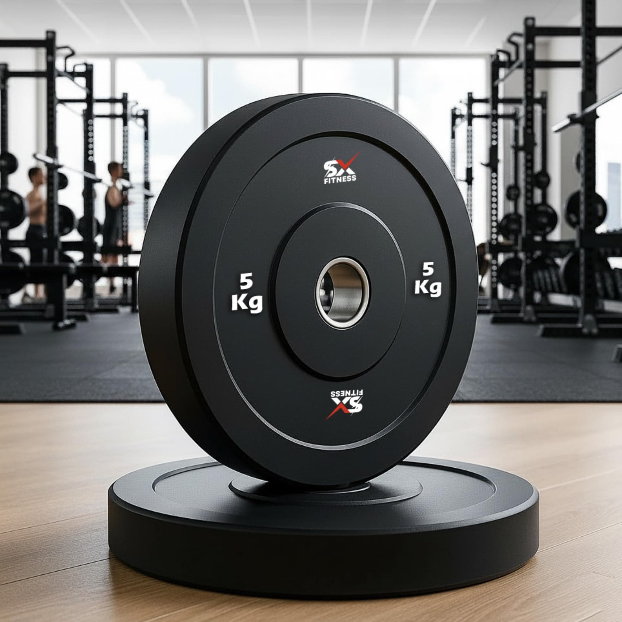 SX Fitness 20 Kg Spare Rubber Weight Plates Combo (5 kg X 4) Rubber Weight for Home Gym & Exercise