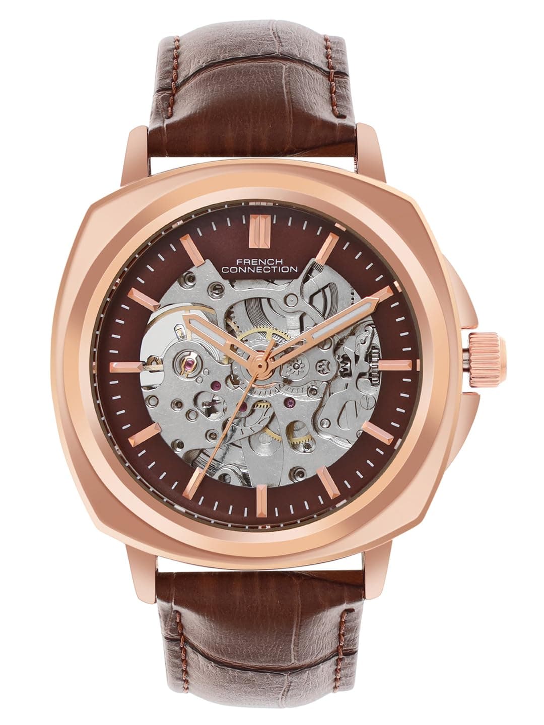 French Connection Automatic Brown Dial Men's Watch-FCA07BR