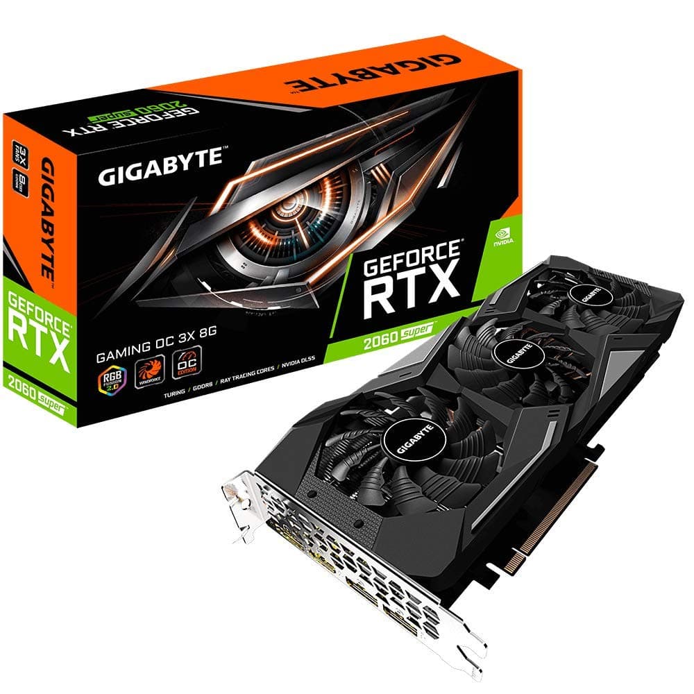 GIGABYTE GeForce RTX 2060 Super Gaming OC 3X 8G Graphics Card, 3X WINDFORCE Fans, 8GB 256-Bit GDDR6, GV-N206SGAMING OC-8GD REV2.0 Video Card Graphics